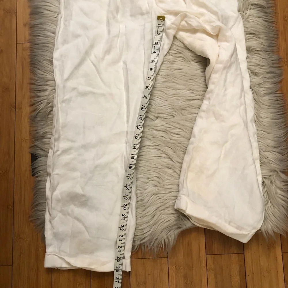 Lauren Ralph Lauren 100% Linen Coastal Grandma Straight Leg Womens Pants size 8
